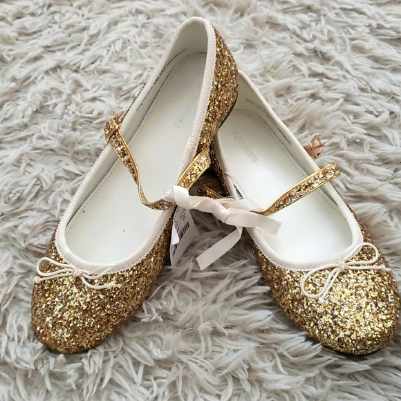 •Crewcuts• Girls Glitter Mary Jane Ballet Flats - Picture 3 of 6